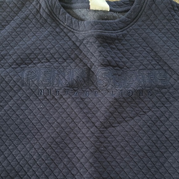 Women's Navy Quilted Penn State sweatshirt - Picture 2 of 5